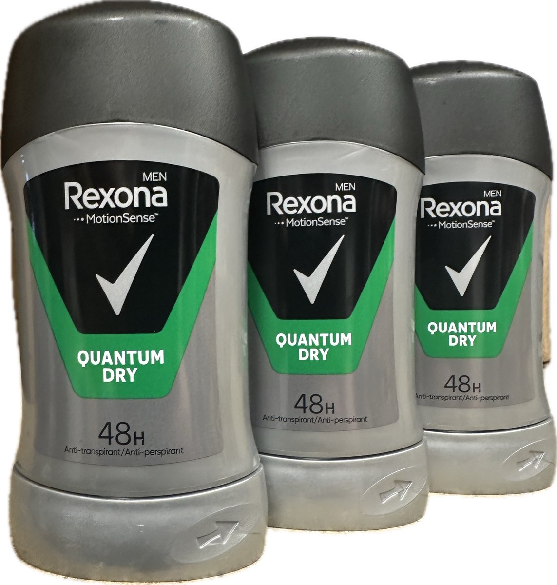 Rexona Men Deodorant - Stick - Quantum Dry - 3 x 50ml