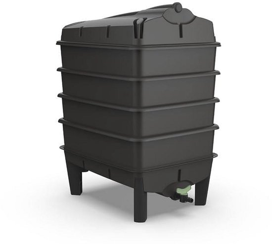 Wormencomposter met 250g Wormen – Duurzame Vermicomposter voor Voedselverspilling