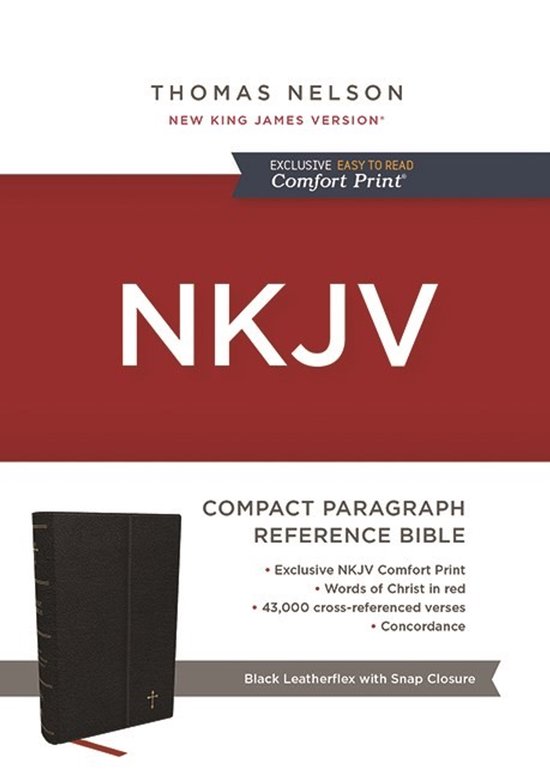 NKJV Compact Paragraph-Style Bible w/ 43,000 Cross Reference ... - cover