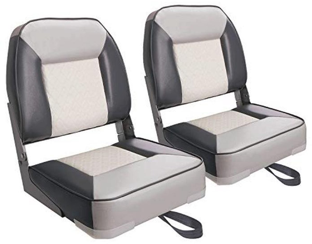 Luxe Lage Rugleuning Bootstoel - Opvouwbare Vissersbootstoel voor 2 Personen