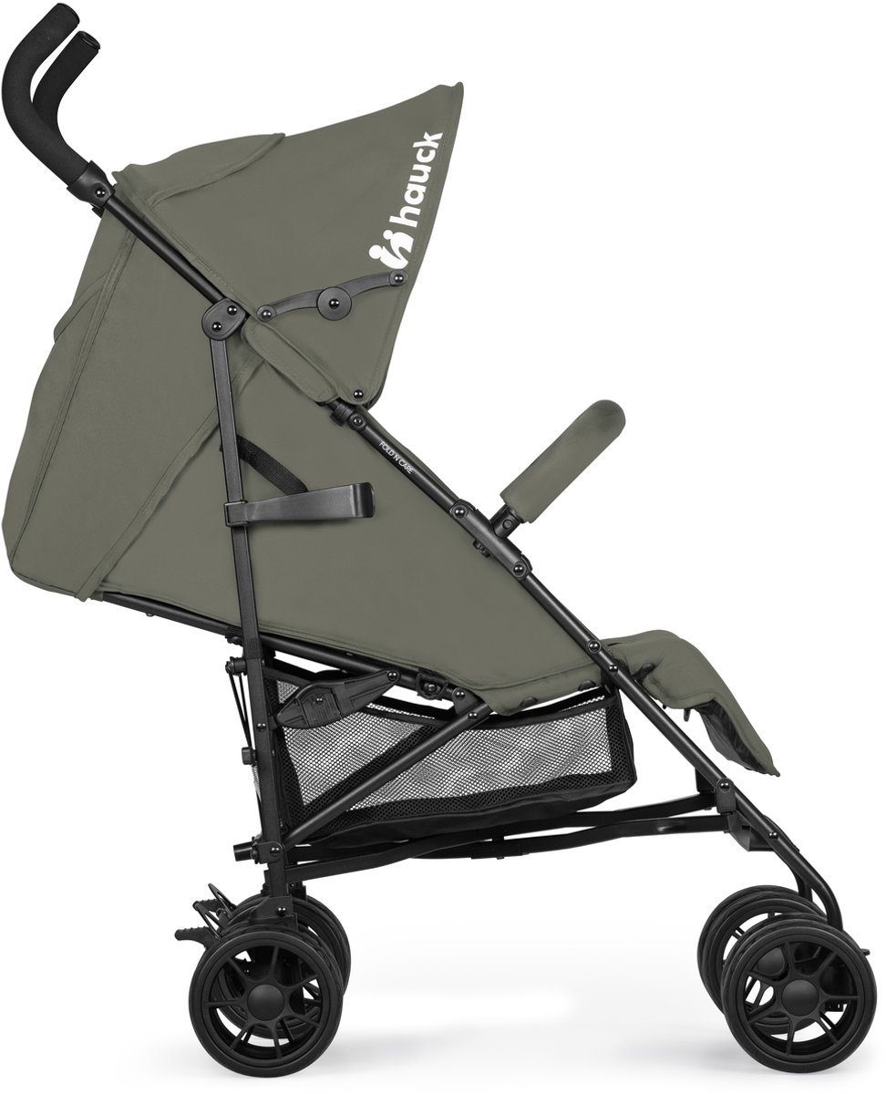hauck Fold N Care - Lichtgewicht buggy met kap voor op reis - Olive thumbnail 3