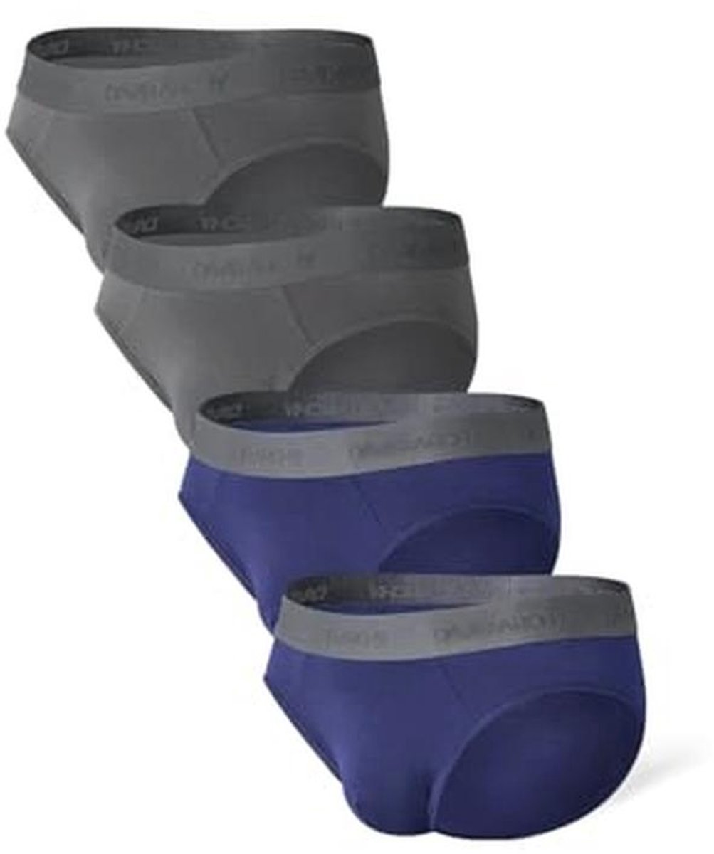 Herenondergoed van bamboe-rayon, ademend en comfortabel - 4-pack slips