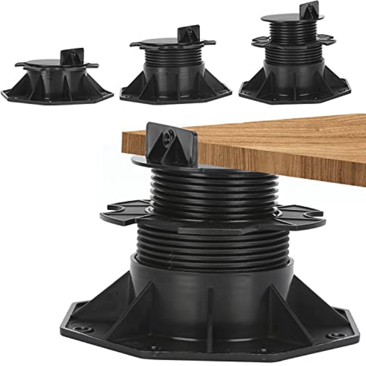Verstelbare Terrasdragers - 18-30 mm, Hoogte Instelbaar, 50 Stuks, Draagvermogen 600 kg