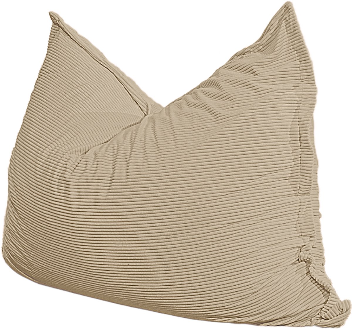 Bananair Zitzak XXL afneembare hoes - ribfluweel - Beige - 140 x 180 cm