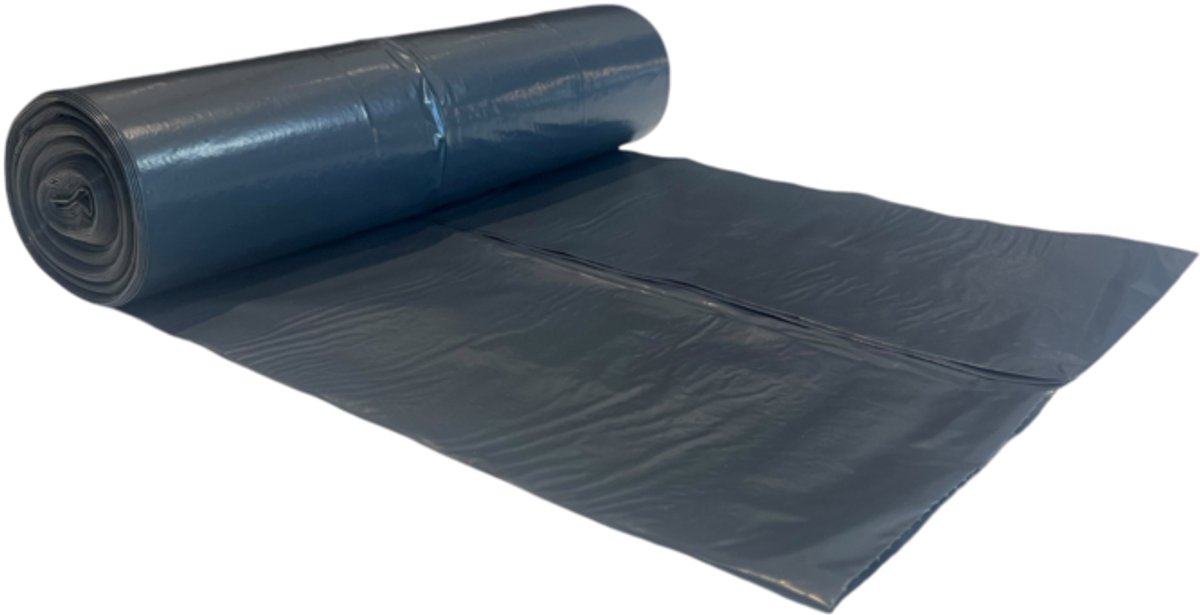 Afvalzak LDPE 65/25x140cm T70 Zwart (10 rol à 10 stuks)