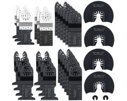 KZQ Deze 32-delige universele reciprozaagset is voorzien van snel verwisselbare hout- en metaalzaagbladen en is compatibel met merken zoals Porter Cable, Black & Decker, Rockwell, Ridgid, Ryobi, Milwaukee en Chicago Craftsman.