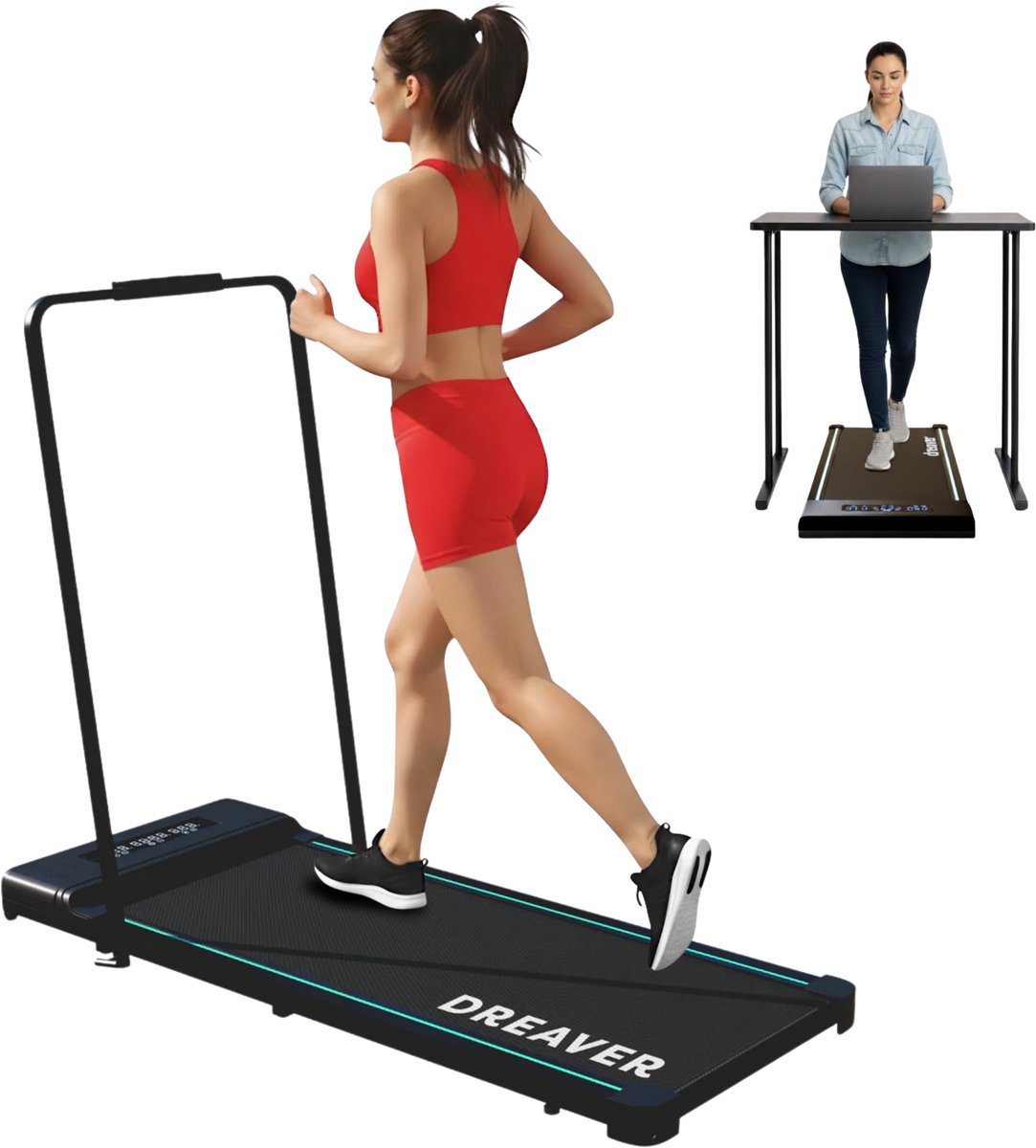 Dreaver S210 Loopband - Inclusief beschermmat - Inklapbare loopband - 1-10km/h - Black Friday 2022