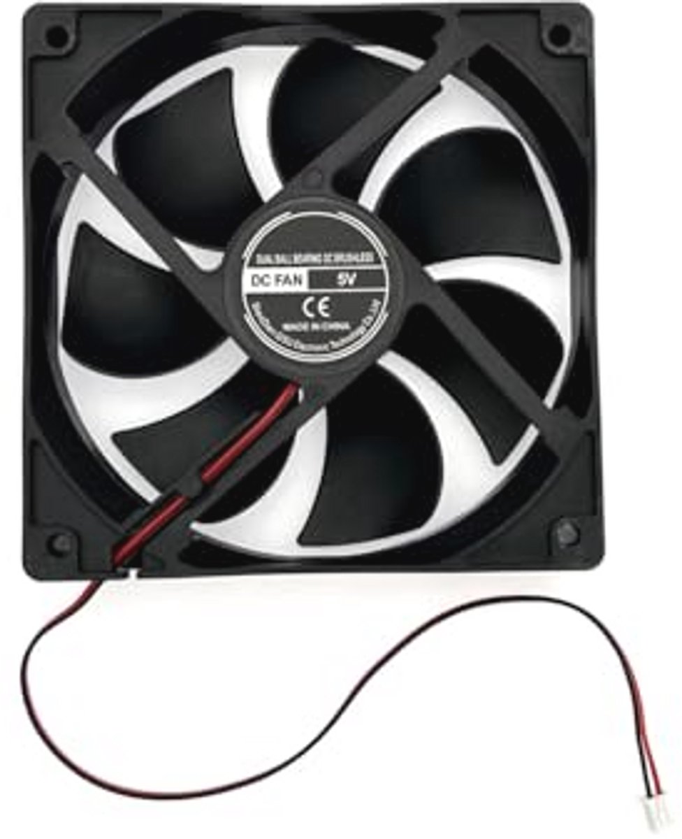 120 mm stille ventilator met kabels - DC 5V