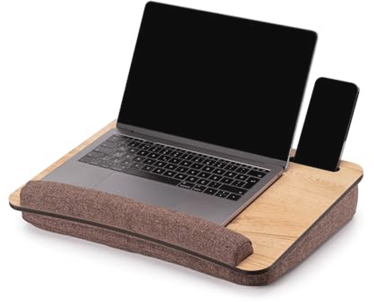 Multifunctionele Houten Laptop Tray voor Bed en Bank - Ergonomisch en Draagbaar