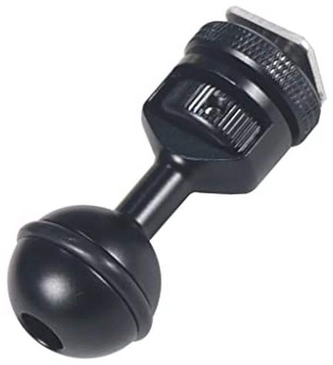 Verstelbare 1 Inch Bal Mount Adapter met Koude Schoen voor Onderwatercamera