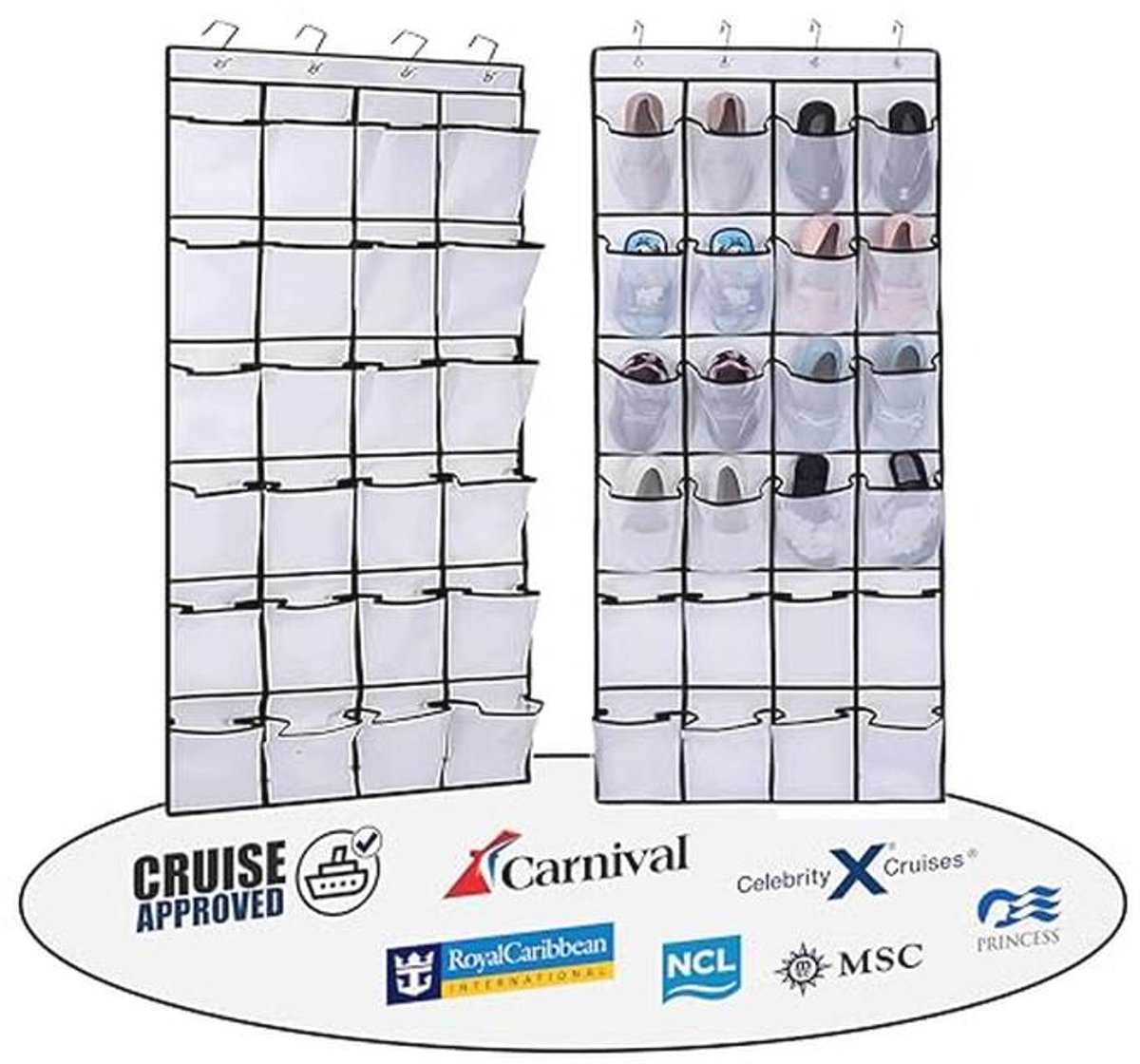 Over Deur Schoen Organizer voor Cruise Cabines