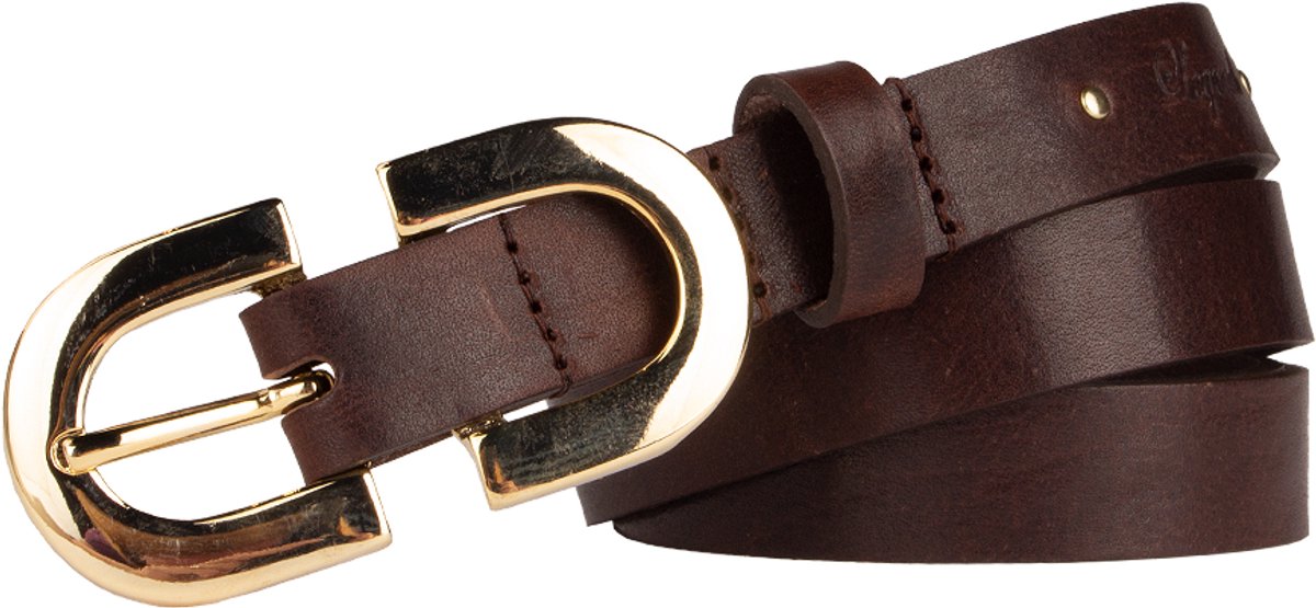 Legend Dames - Leren riem - Bruin - 95cm