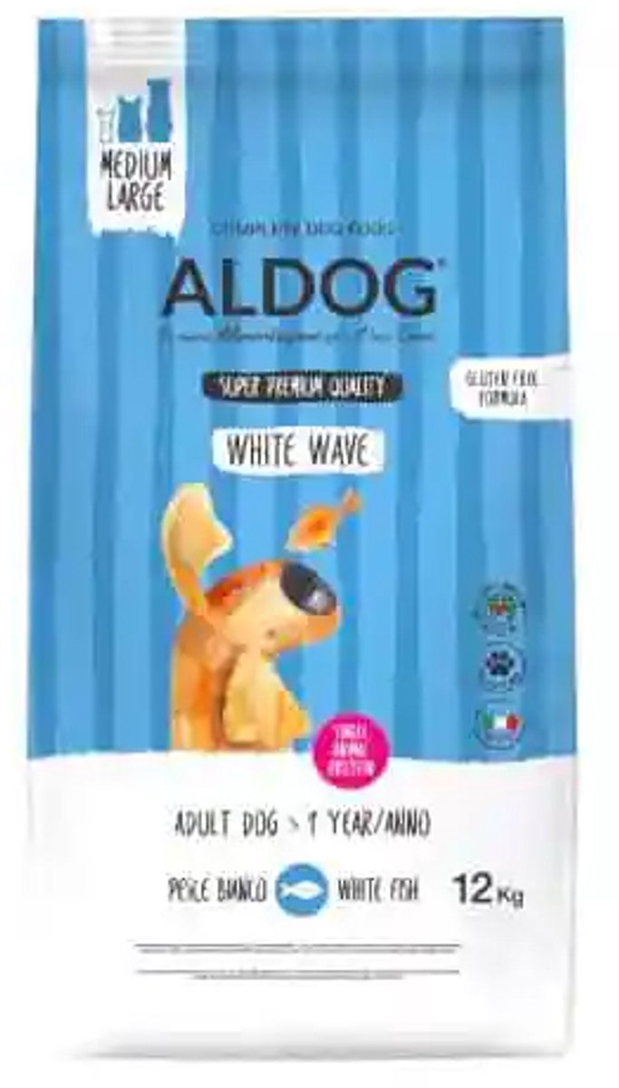 Aldog White Wave (White Fish) - witvis - M / L 3 kg