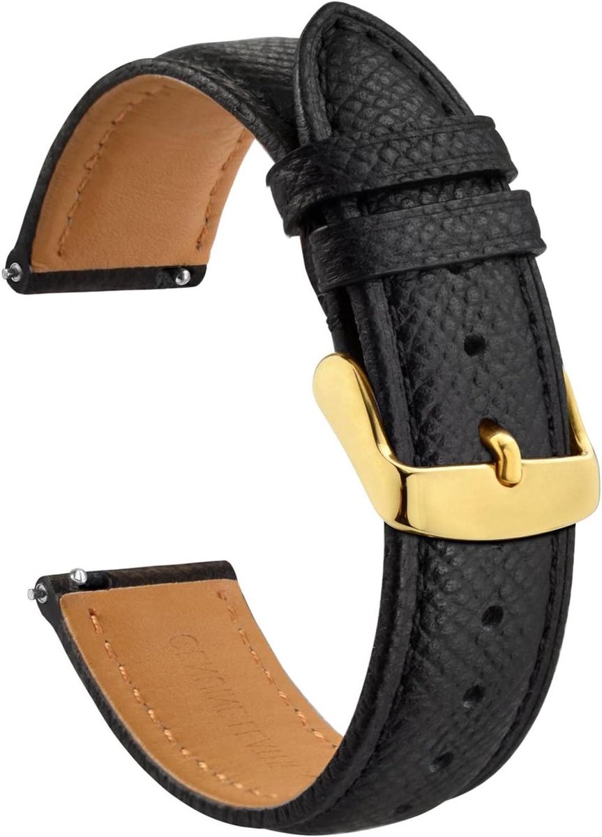 Nordivar - Lederen Horlogebandjes met Snelle Koppeling voor Heren en Dames 18, 20 of 22 mm breed