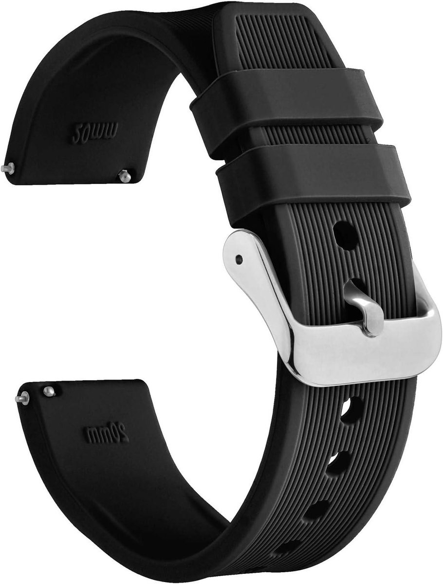 Nordivar - Zwarte Horloge met leren band - Waterdicht en stijlvol - Uniseks - Zwart