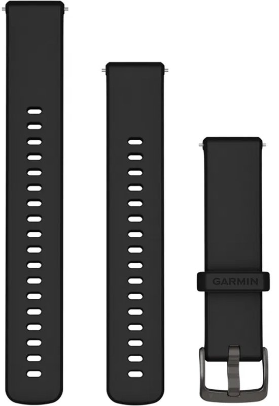 Garmin Siliconen Bandje Zwart 22mm