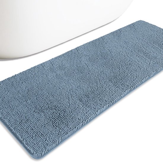 Extra grote en absorberende badmat voor badkamer - 24 x 72 cm, wasbaar en comfortabel