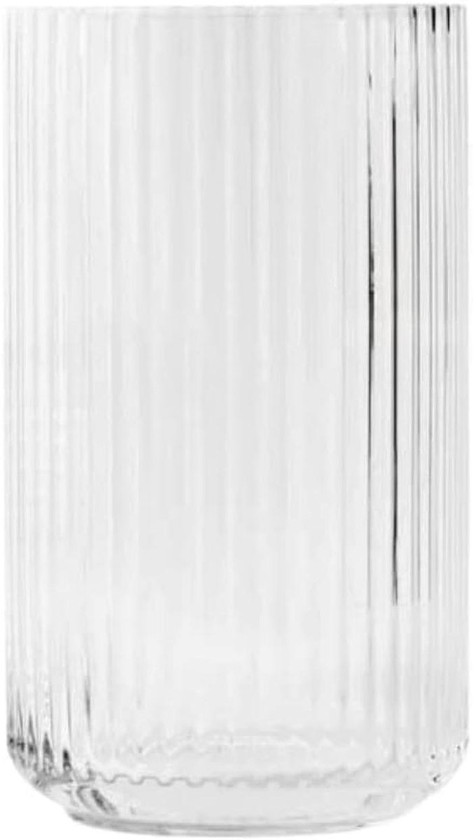 Transparante Mondgeblazen Glazen Vaasje - 10.7x10.7x16.4 cm