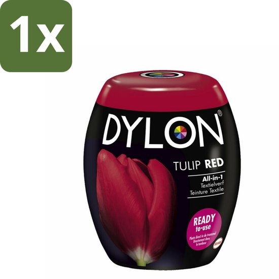 1 x DYLON – Textielverf Pods – Tulip Red – 350 g - Textielverf - Wasmachineverf - Kleurtextiel - Tulip Red - Textielverf Pod