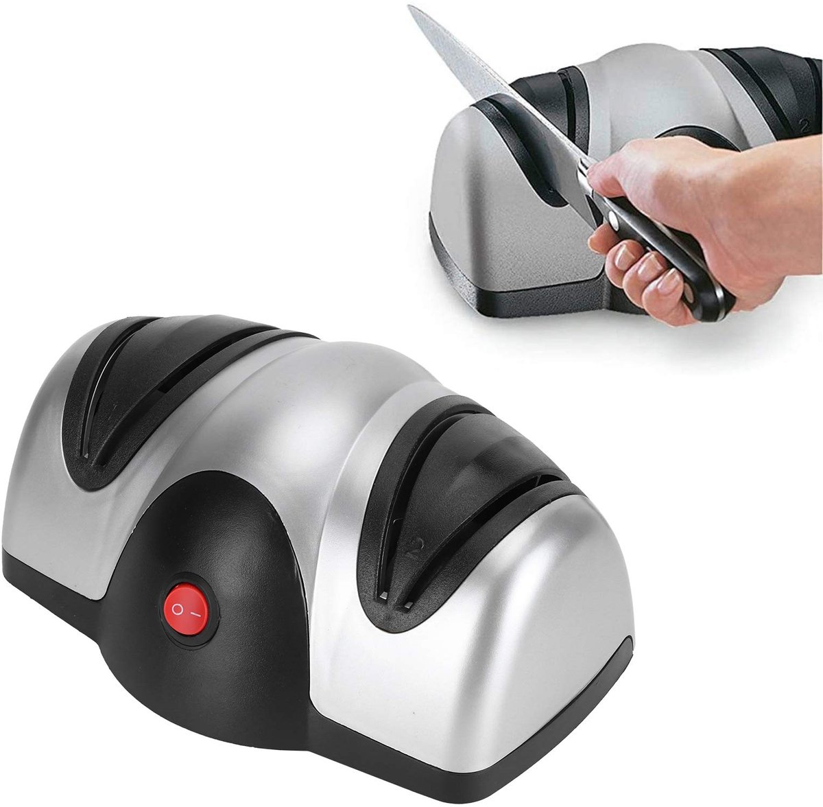 IMPERATORIS® Elektrische Messenslijper – Messenslijper / Messen Slijper – Messenslijp Machine – Messen Slijpmachine – Elektrische Messen Slijper voor Scherpe Keukenmessen