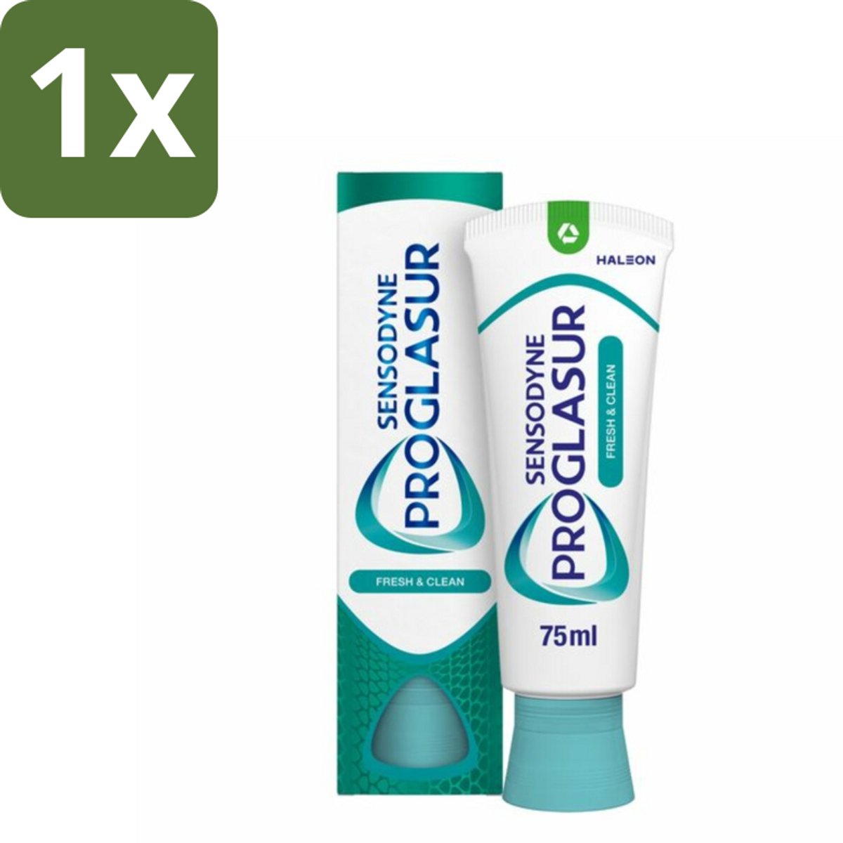 1 x Sensodyne - Tandpasta - Proglasur Fresh & Clean - Frisse Mond - 75 ml - Tandpasta - Glazuurbescherming - Fluoride - Frisse Mond - Cariës Bescherming