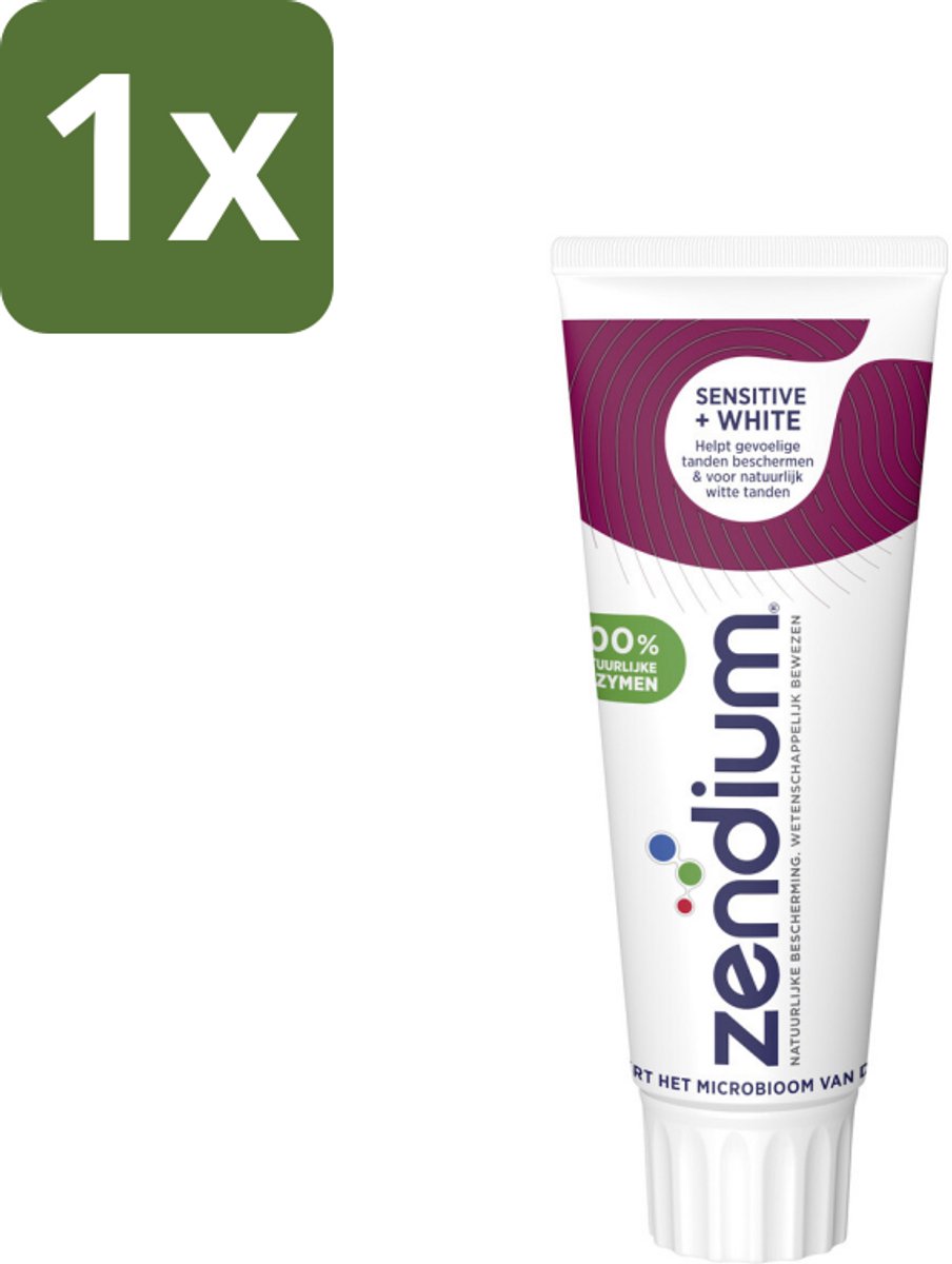 Zendium - Tandpasta - Sensitive+ White - 75 ml - 1 stuk