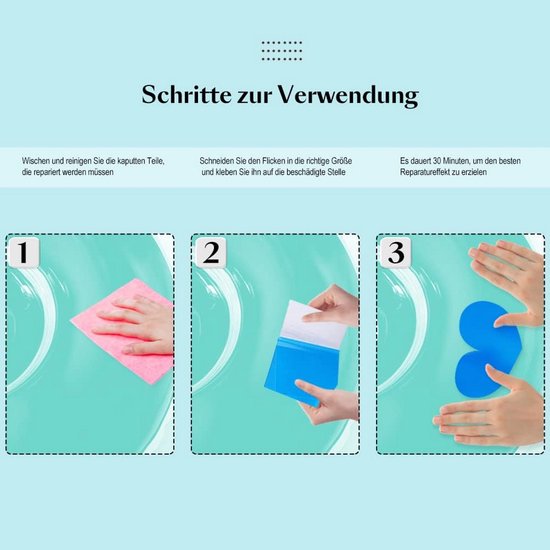 Zelfklevende reparatiepleisters voor zwembaden - 20 stuks voor PVC reparaties — afbeelding 4