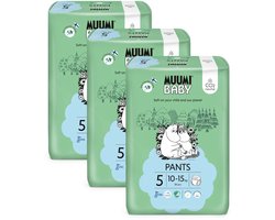 Muumi Baby Eco Luierbroekjes - Maat 5 - 114 Stuks - 10-15 kg - Hypoallergeen - Gevoelige Huid - Parfumvrij