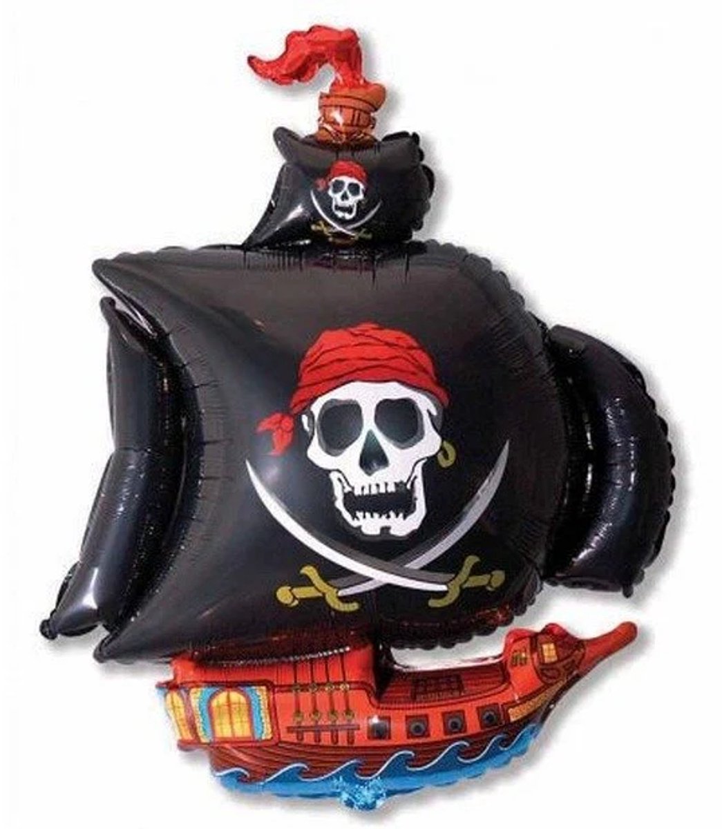 Folieballon piraat schip 81 cm
