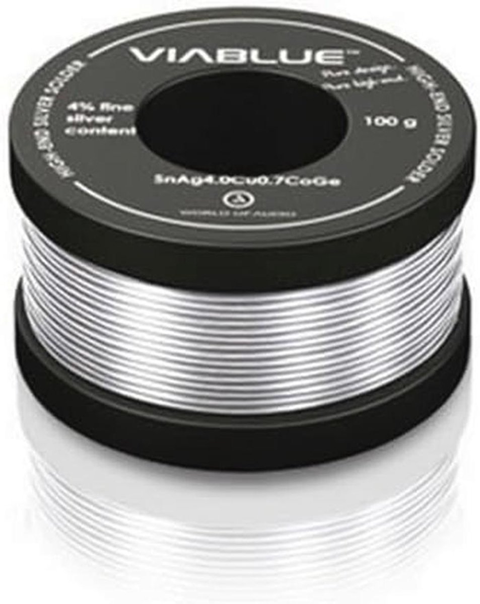 Zilveren soldeertin 1 mm - 100g Spoel voor Professionele Soldeerverbindingen
