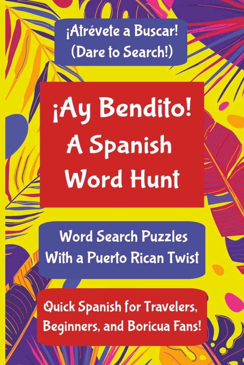 Spaans Leren Puzzelboek: Woordzoeker met Spaanse Woorden en Caribische Thema's