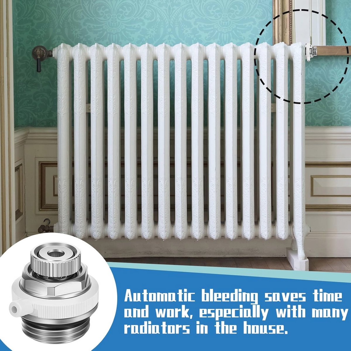 Automatische radiatoren ontluchter 1,2 cm - 6 stuks