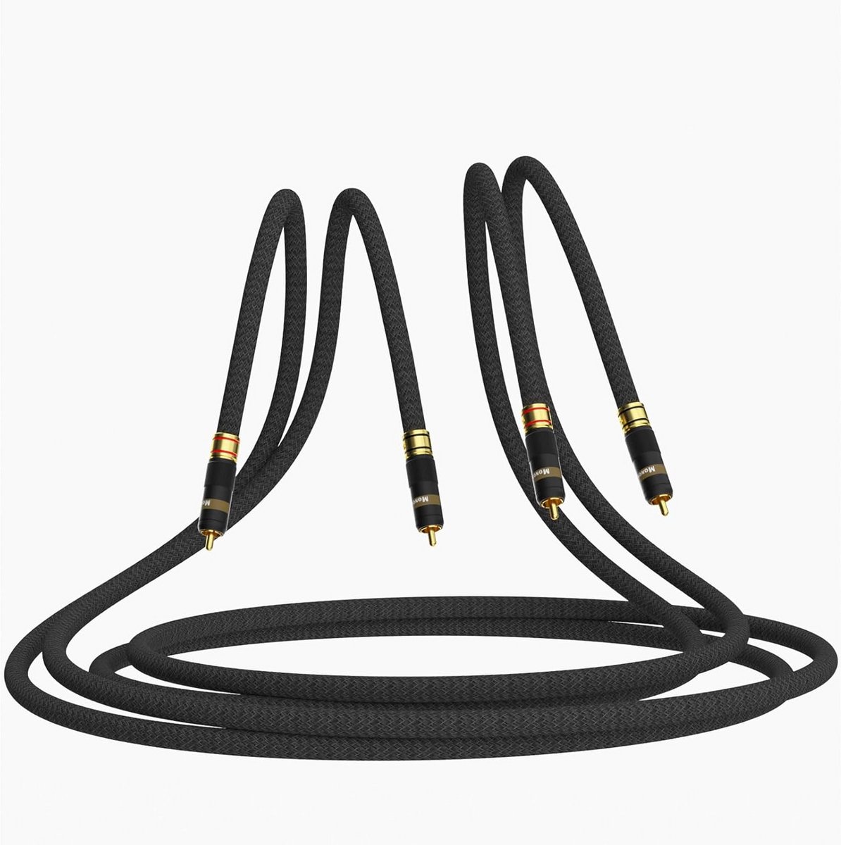 High-End RCA Aansluitkabel voor HiFi Audio - Oxy Acid Koper en Verzilverd (1m)