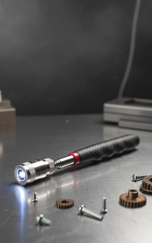 Set van 4 telescopische pick-up gereedschappen met LED en magneet — afbeelding 4