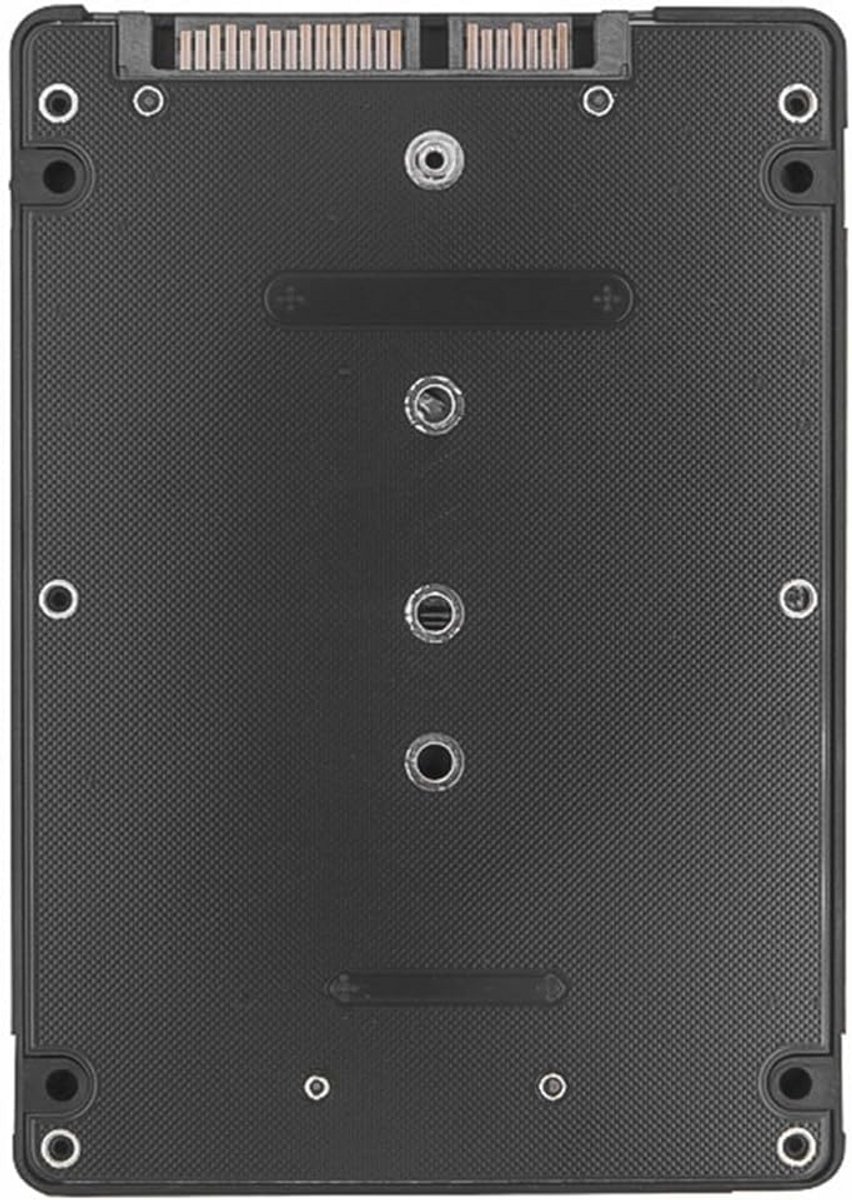M.2 SATA SSD naar 2,5 inch adapter met behuizing – Compatibel met B of B+M Key SSD's