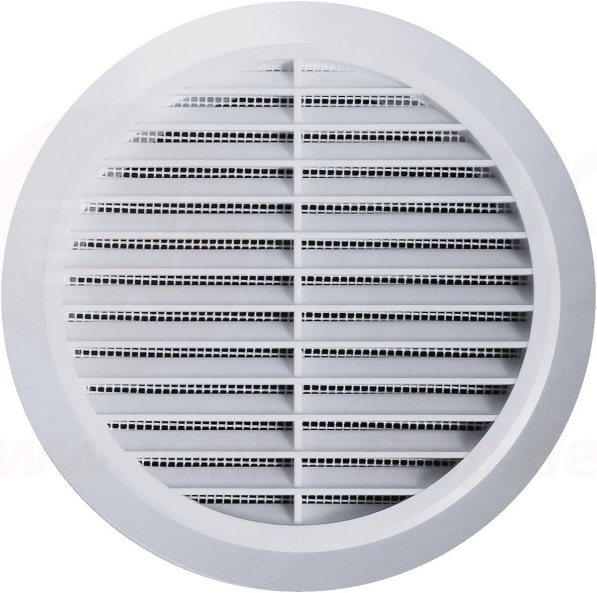 Rond Ventilatierooster met Insectenbescherming Ø 80 mm - Witte Ventilatieoplossing voor Binnen en Buiten