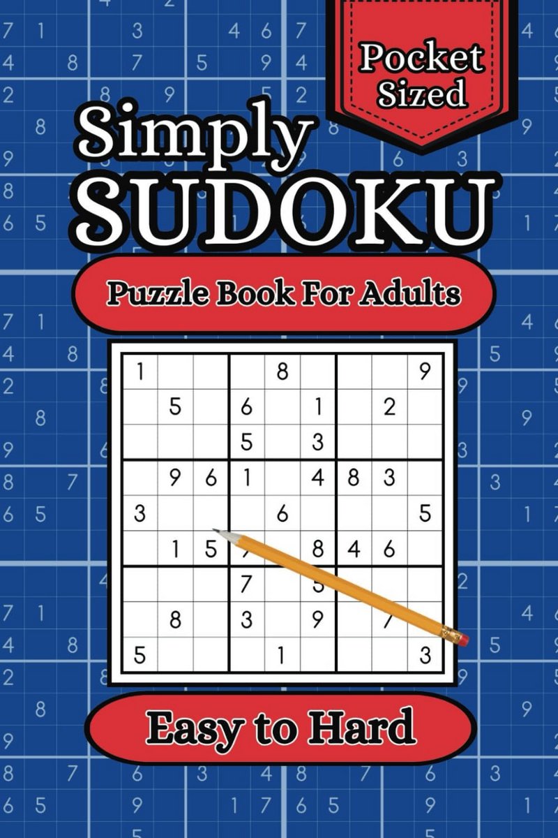 Zakformaat Sudoku Puzzelboek voor Volwassenen - Makkelijk tot Moeilijk - Inclusief Oplossingen