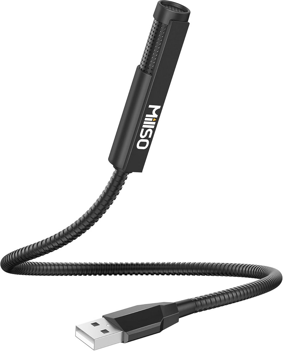 USB microfoon met flexibele zwanenhals voor streaming en opname