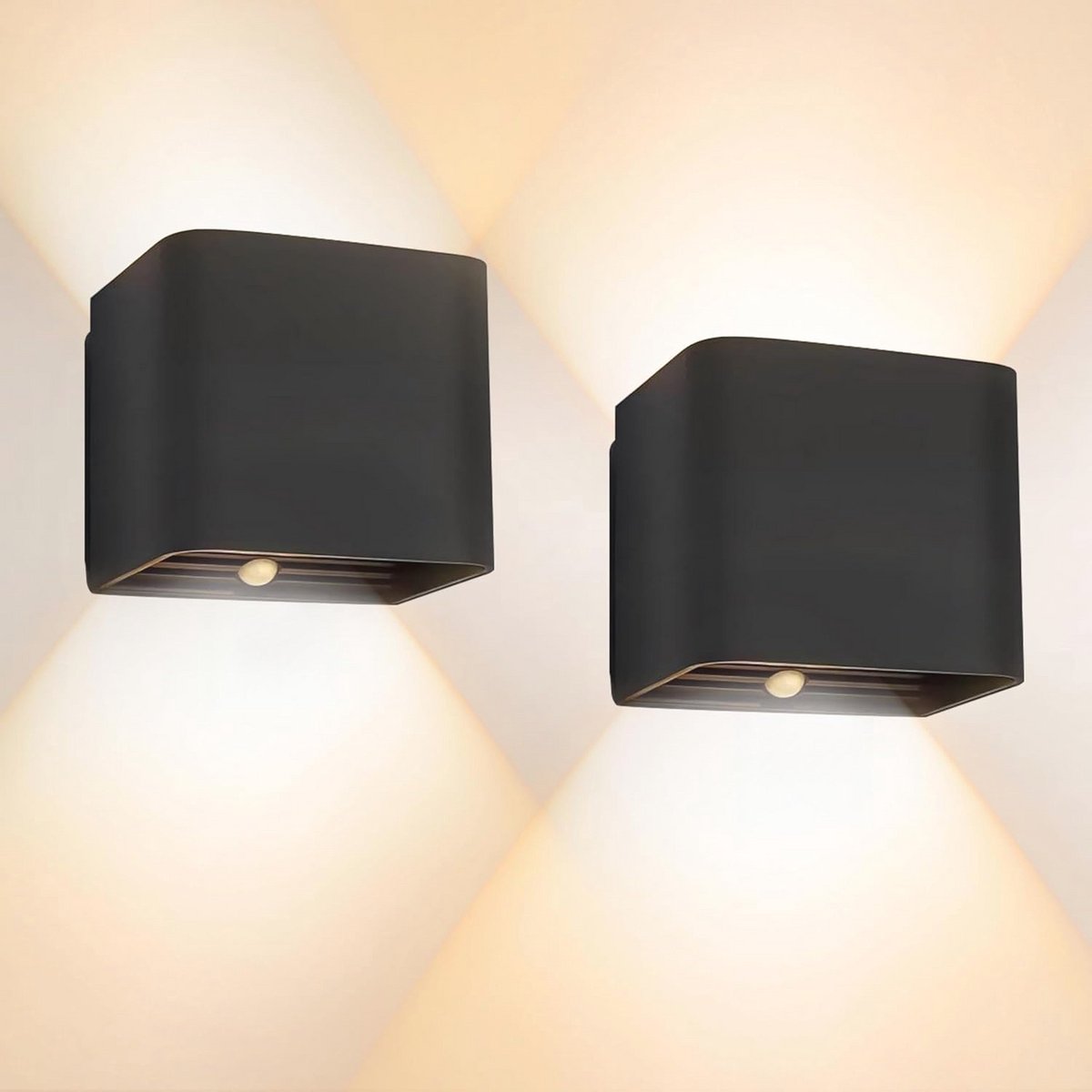 Draadloze LED Wandlampen met Bewegingssensor - 2 Stuks, Oplaadbaar en Verstelbaar voor Binnengebruik