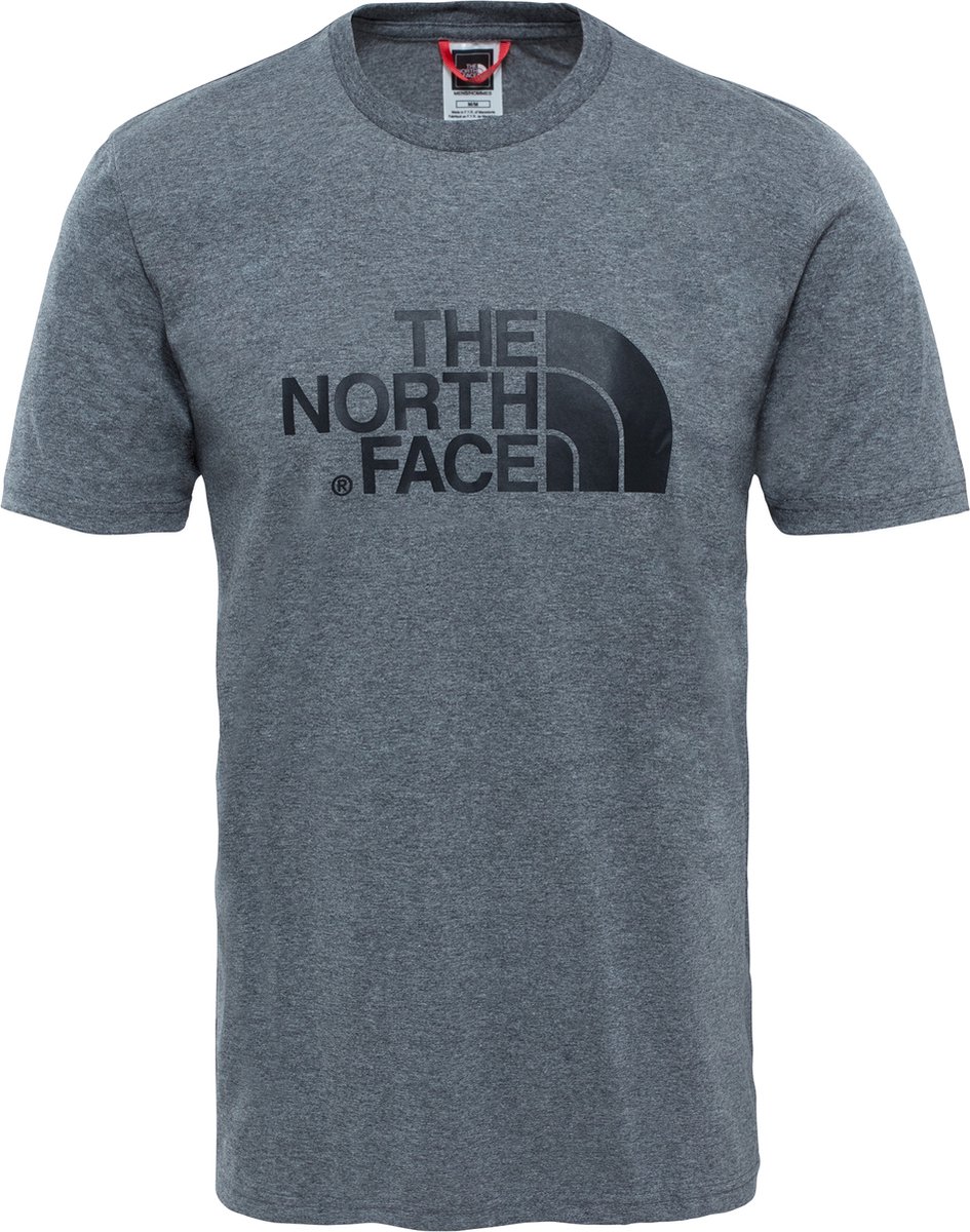 The North Face S/s Easy Tee - Eu Outdoorshirt Heren - TNF Medium Grey Heather (Std)