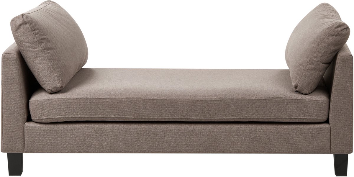 BELIANI ARCHIANE - Chaise longue - Taupe - Polyester