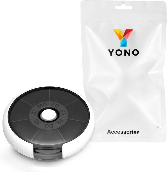 YONO Pillulier 7 Jours Klein - Pilulier Semaine Format de Poche - Organiseur de Médicaments
