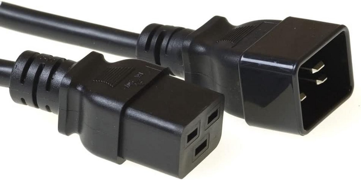 Verlengkabel C19 naar C20 voor Server en UPS - 1.2 Meter Zwart