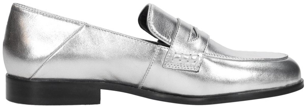 Shoecolate Mocassin Mocassin - Zilverkleur - Maat 39