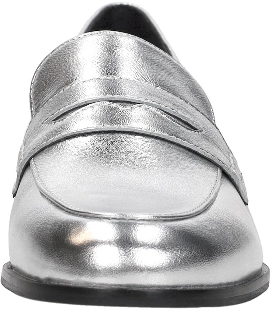 Shoecolate Mocassin Mocassin - Zilverkleur - Maat 36
