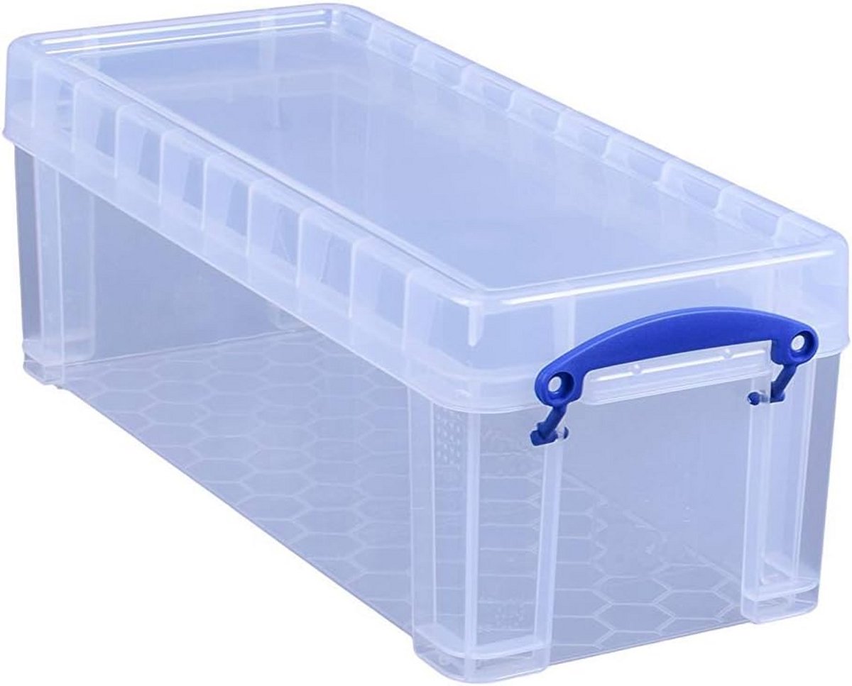 Opslagdozen voor 36 CDs of 20 DVDs - 3-pack van 6.5 liter - Transparant