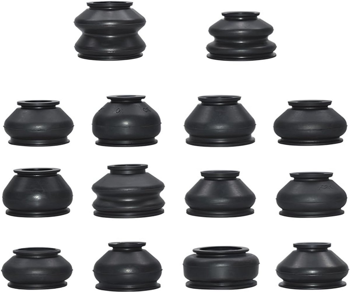 14 stuks universele stofkappen voor auto - rubberen afdekkingen voor kogelgewrichten en ophangonderdelen
