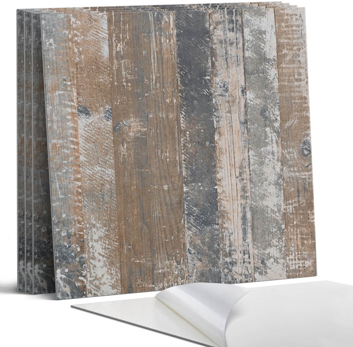 Coloray Wandpanelen Zelfklevend - Planken in natuurlijke stijl Zelfklevende Wandpanelen -