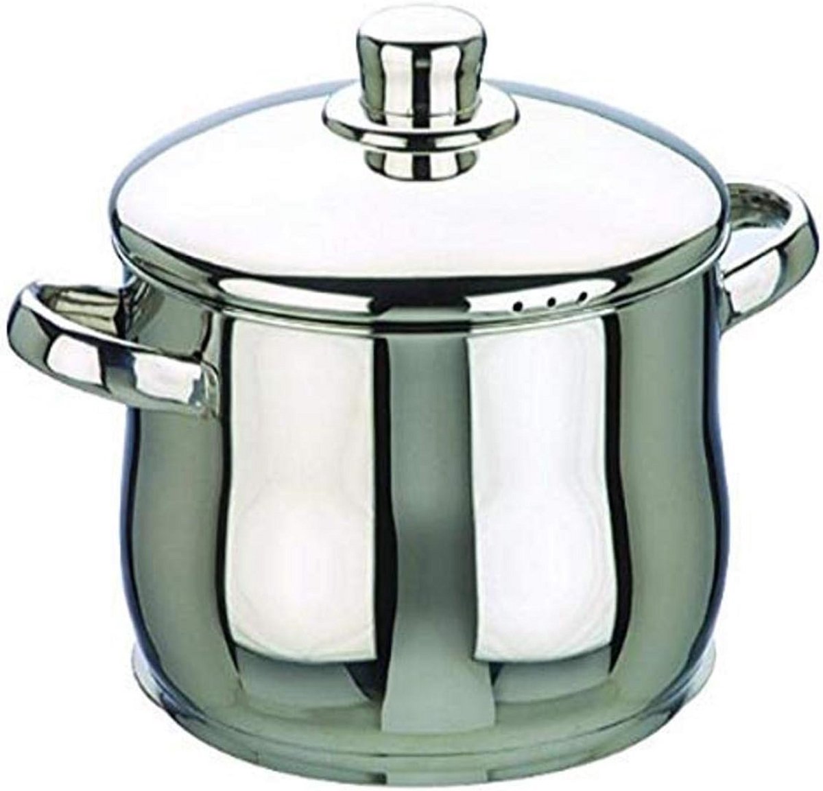 Set van 2 RVS Kookpannen met Deksel, 28 cm - Vaatwasserbestendig