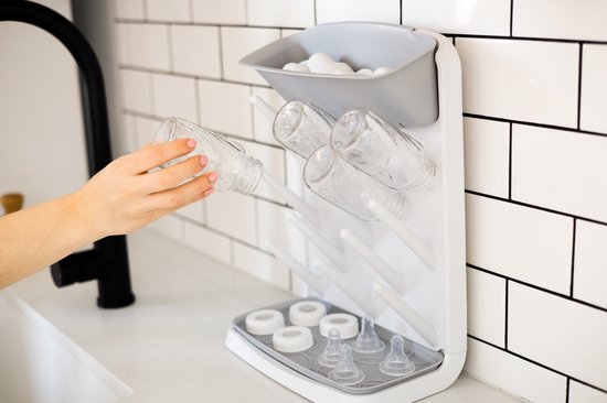 Ubbi - Flessenrek - Droogrek - Afdruiprek - Grijs
